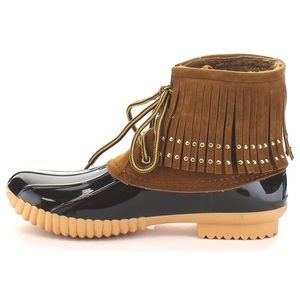 Women’s Natural Breeze Duck Boots w/fringe tassels